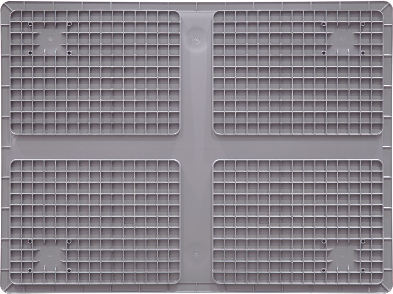 Ящик сплошной 800×600×230 мм, объем 105.6 л., арт.: SPK 8622, серый, код: 24293